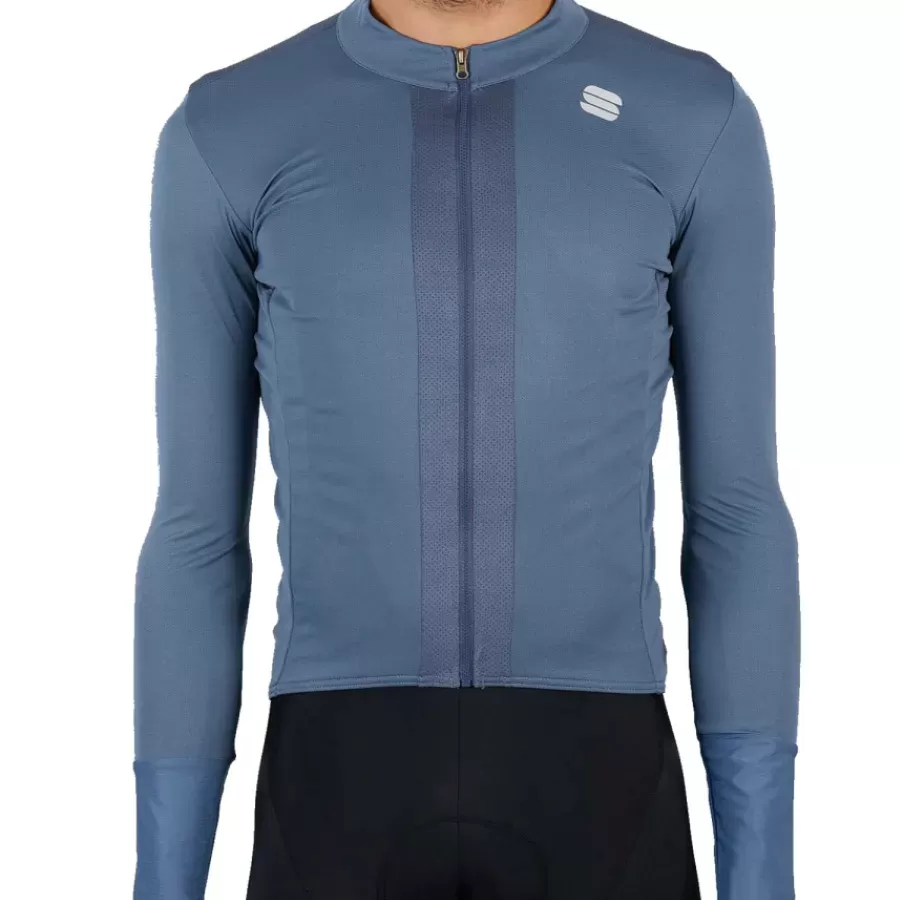 Sportful Strike Long Sleeve Jersey - Blue Grey Online