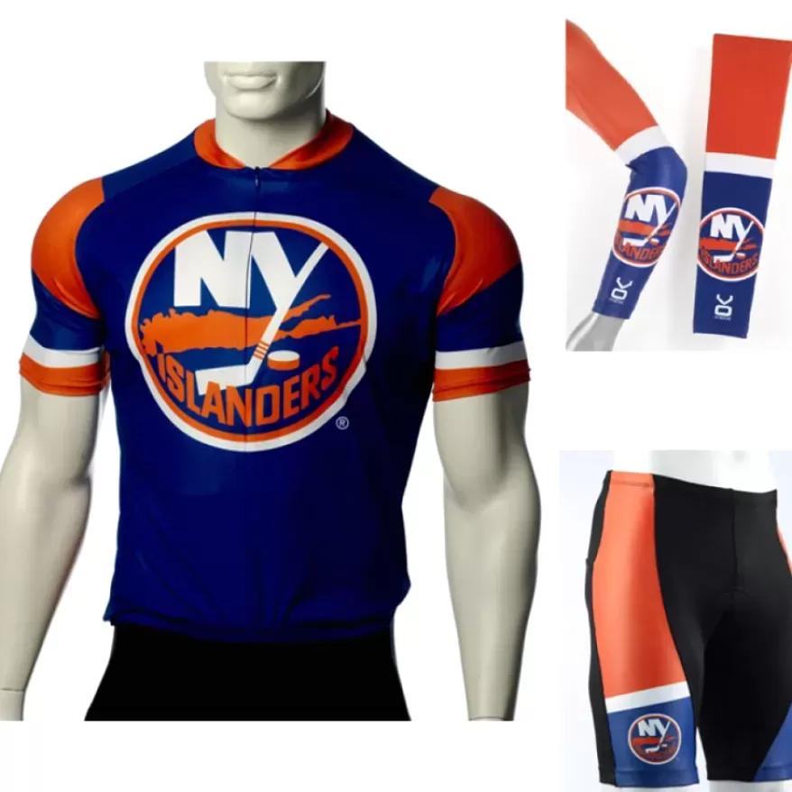 NHL New York Islanders Cycling Jerseys Bib Shorts Arm Warmers