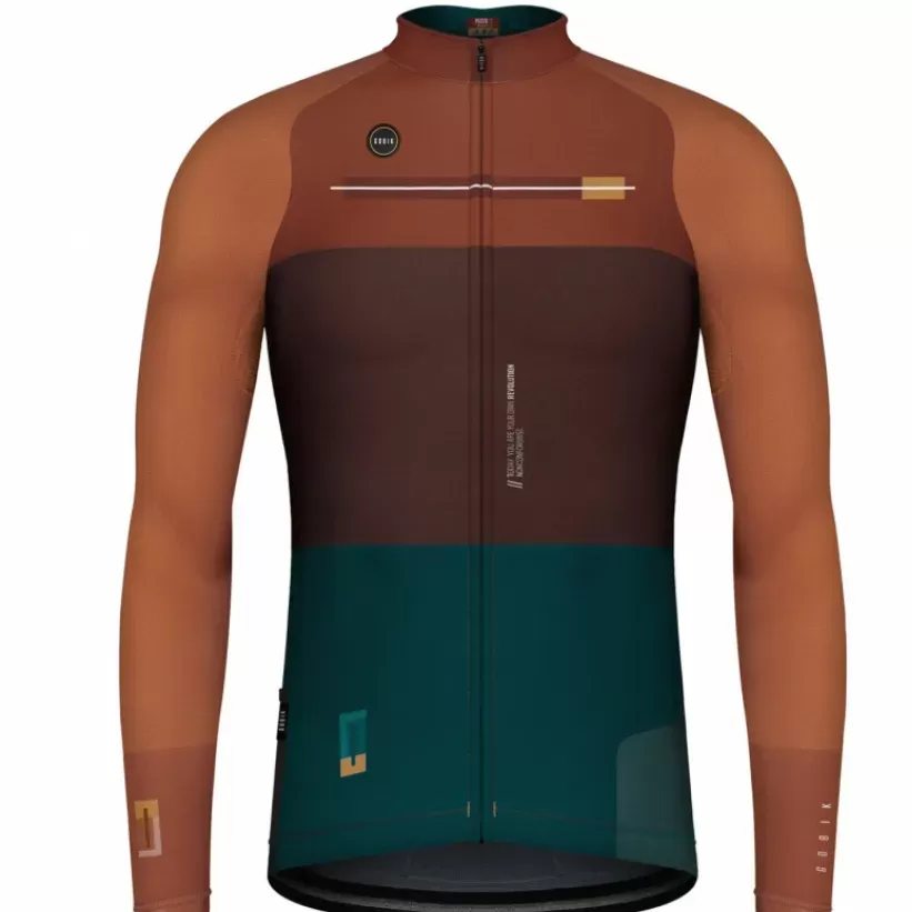 Gobik Pacer Walnut Long Sleeves Jersey - Brown New Releases