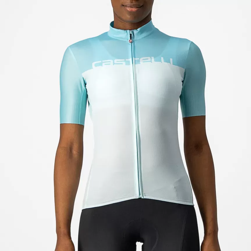 Castelli Velocissima Woman Jersey - Light Blue Restock 452265-498