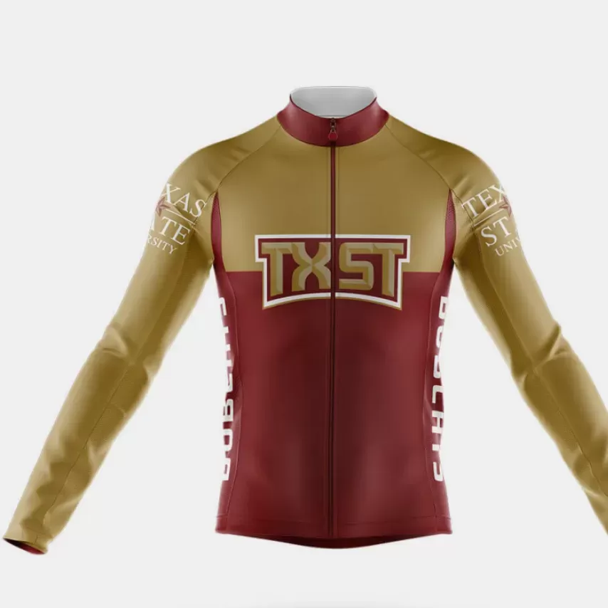 Texas State University V2 Long Sleeve Cycling Jersey Only