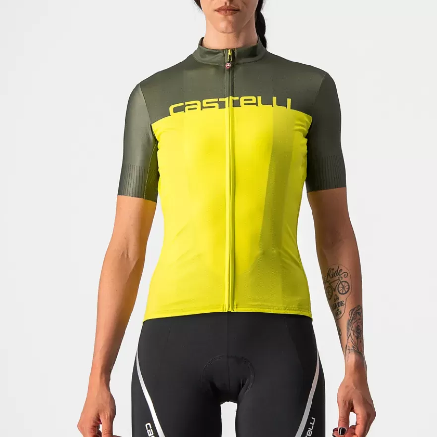 Castelli Velocissima Woman Jersey - Yellow Brand New