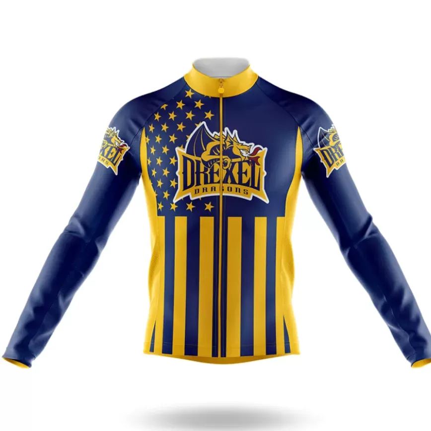 Drexel University USA Long Sleeve Cycling Jersey