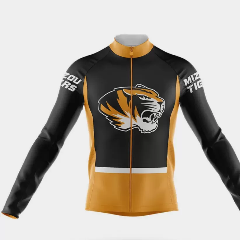 Mizzou Tigers Long Sleeve Cycling Jersey