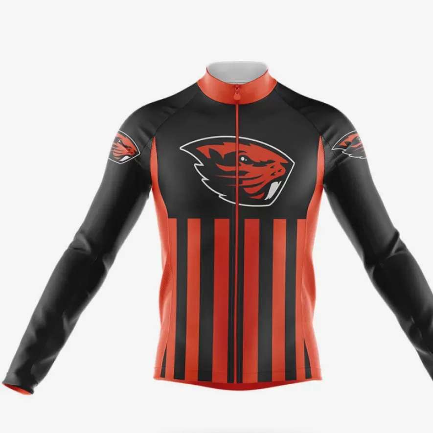 Oregon State University USA Long Sleeve Cycling Jersey
