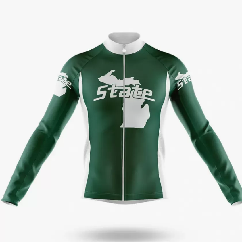 Spartans MI State Long Sleeve Cycling Jersey