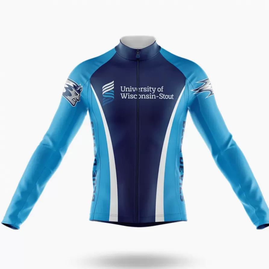 University of Wisconsin-Stout Long Sleeve Cycling Jersey
